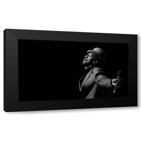 Aswad Black Modern Wood Framed Art Print with Double Matting by Robinson, Ian
