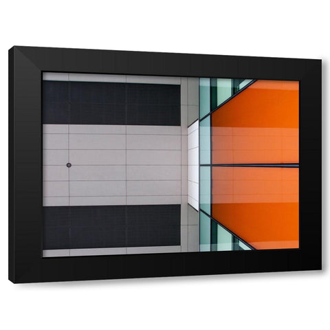 Untitled No 6741 Black Modern Wood Framed Art Print by Van Maastricht, Henk