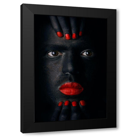 G l a n c e Black Modern Wood Framed Art Print by Alhumaid, Hesham