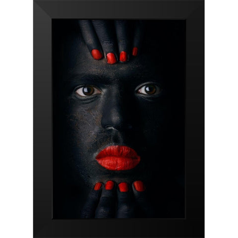 G l a n c e Black Modern Wood Framed Art Print by Alhumaid, Hesham