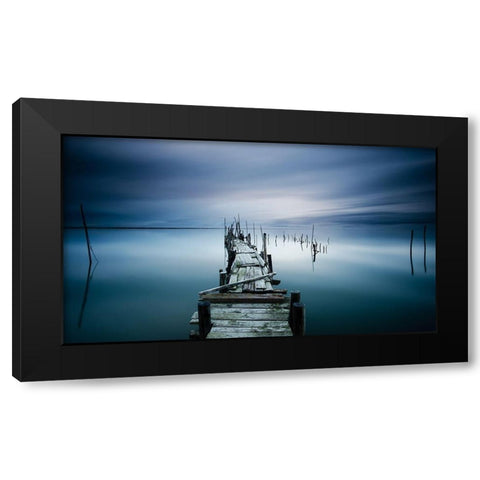TIMELESS Black Modern Wood Framed Art Print by Dias, Paulo