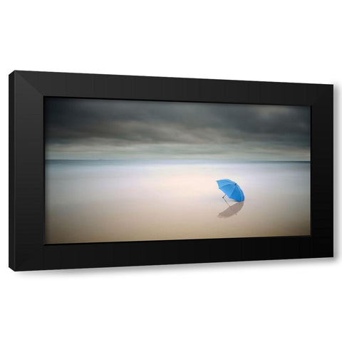 Summer Rain Black Modern Wood Framed Art Print with Double Matting by Dias, Paulo