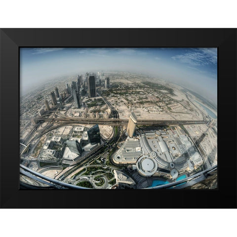 Top of the World Black Modern Wood Framed Art Print by Work, Robert