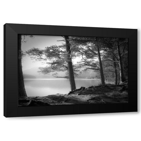 Loch an Eilein Black Modern Wood Framed Art Print by Fuhg, Dorit