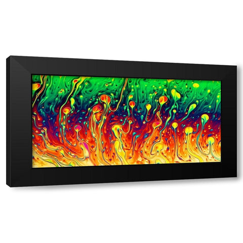 Soap Opera Black Modern Wood Framed Art Print with Double Matting by Kiciak, Christophe