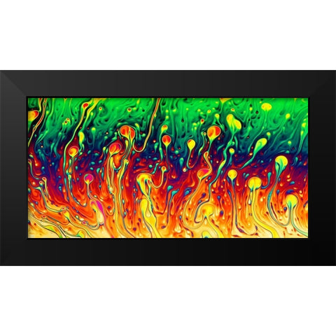 Soap Opera Black Modern Wood Framed Art Print by Kiciak, Christophe