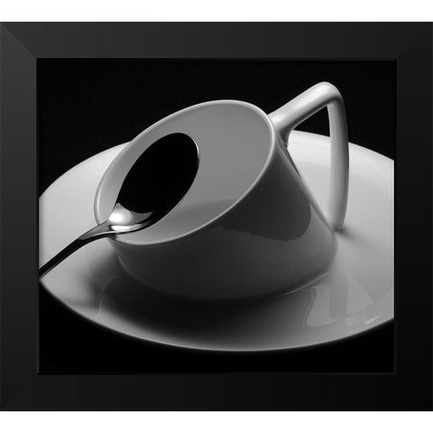 Sinking Black Modern Wood Framed Art Print by Caballero, David