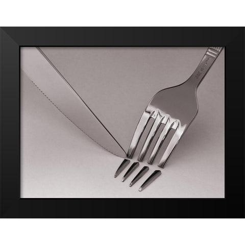 Anxiety Black Modern Wood Framed Art Print by Caballero, David