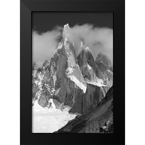 Cerro Torre Black Modern Wood Framed Art Print by Radu Topai, Octavian