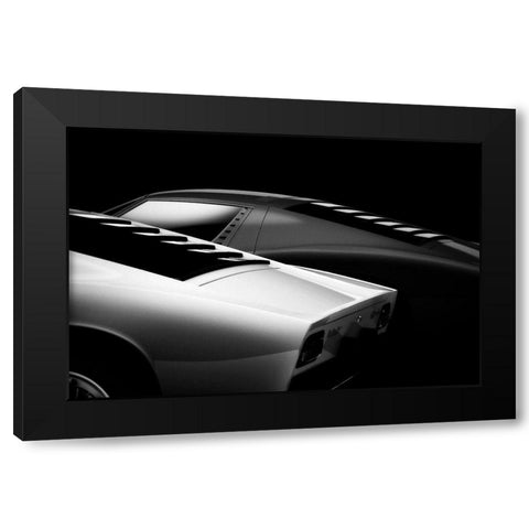 2 Miura Black Modern Wood Framed Art Print with Double Matting by Droste, Holger