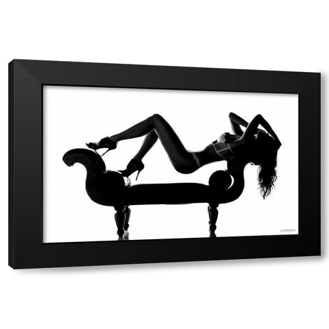 Kinky Boots Black Modern Wood Framed Art Print with Double Matting by Scharrenbroich, Marcus