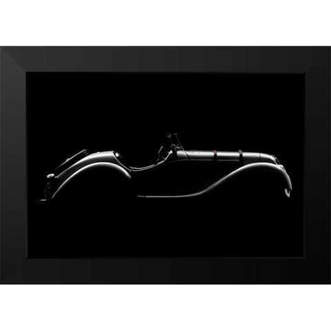 Silhouette Black Modern Wood Framed Art Print by Perez, Alvaro