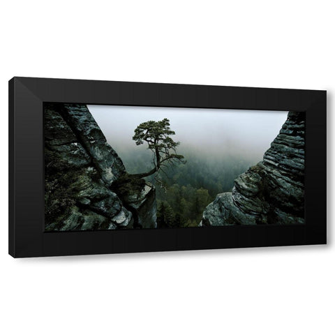 L Black Modern Wood Framed Art Print by Schott, Andreas