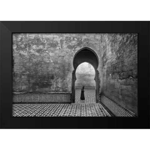 Old World Black Modern Wood Framed Art Print by Khataw, Ali