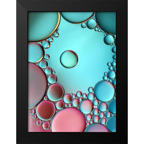 Surrounded or protected Black Modern Wood Framed Art Print by Westum, Heidi