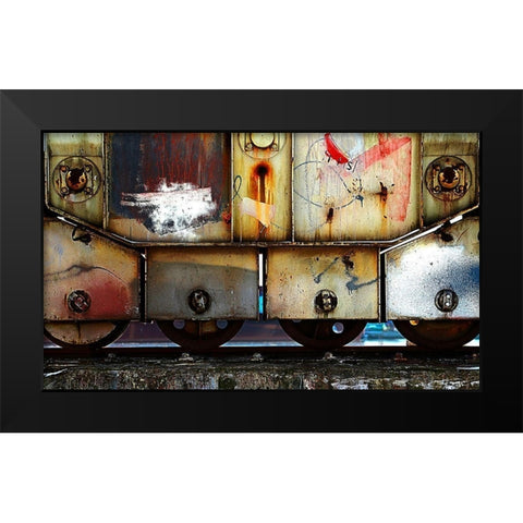 Untitled Black Modern Wood Framed Art Print by Niemiec, Anna