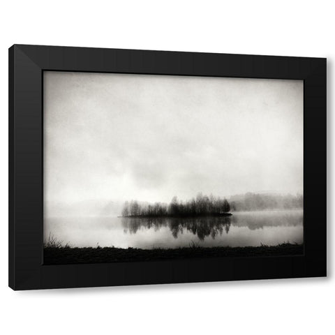 isle of silence Black Modern Wood Framed Art Print with Double Matting by Bogner, Franz