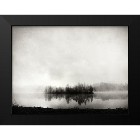 isle of silence Black Modern Wood Framed Art Print by Bogner, Franz
