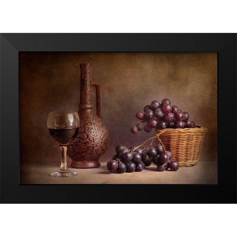 Untitled no 4593 Black Modern Wood Framed Art Print by Aristov, Stanislav