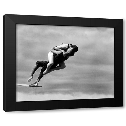 the point of no return Black Modern Wood Framed Art Print with Double Matting by Druz, Tatyana