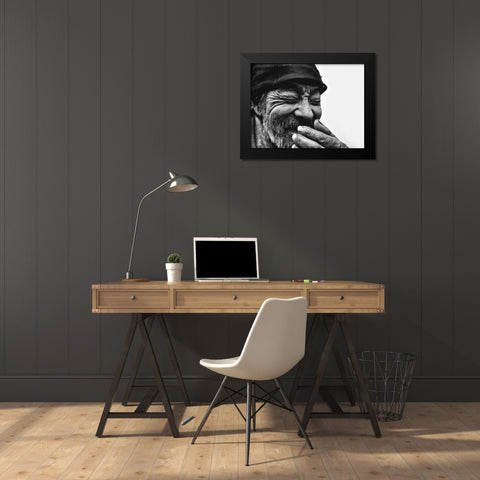 Untitled Black Modern Wood Framed Art Print by Suzuki, Tatsuo