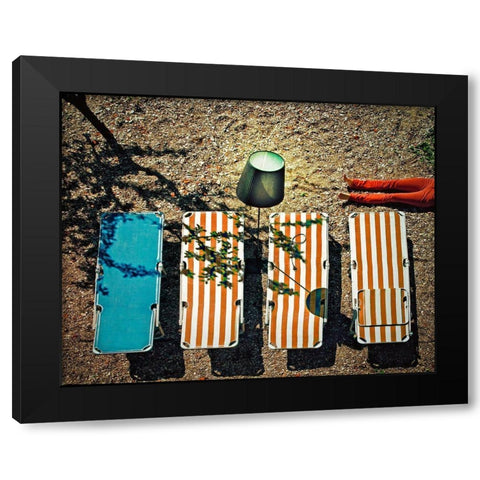 beam me up! Black Modern Wood Framed Art Print with Double Matting by Ambra