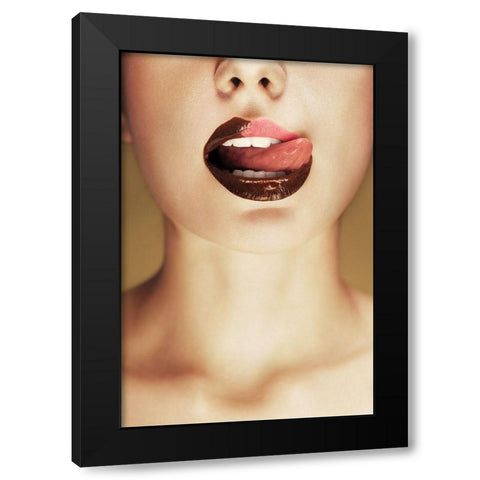 Chocolate Black Modern Wood Framed Art Print with Double Matting by Katiev, Vladimir