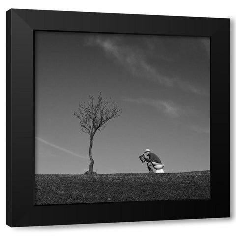 Inspiration Black Modern Wood Framed Art Print by Ferrara, Carlo
