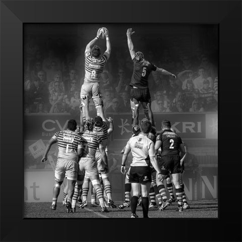 8 vs 5 Black Modern Wood Framed Art Print by Sticza, Peter