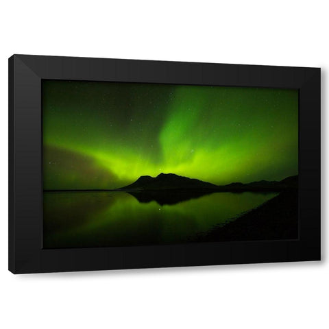 Vikivaki Black Modern Wood Framed Art Print with Double Matting by Ingibergsson, Bragi