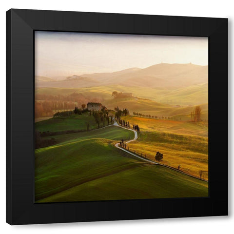 Val dOrcia Black Modern Wood Framed Art Print with Double Matting by Pawlak, Jarek