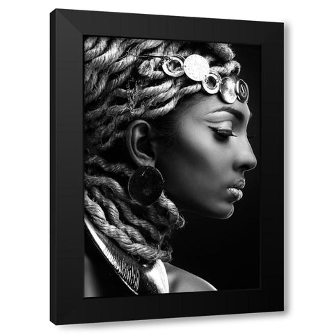 EGYPT II Black Modern Wood Framed Art Print by Hendrik, Fren
