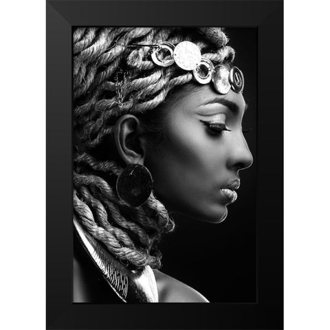 EGYPT II Black Modern Wood Framed Art Print by Hendrik, Fren