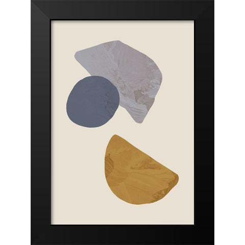 Collage 03 Black Modern Wood Framed Art Print by Artographie Studio