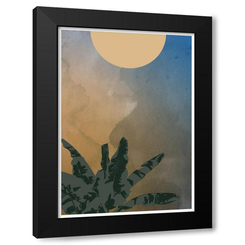 Forest Fire Black Modern Wood Framed Art Print by Artographie Studio