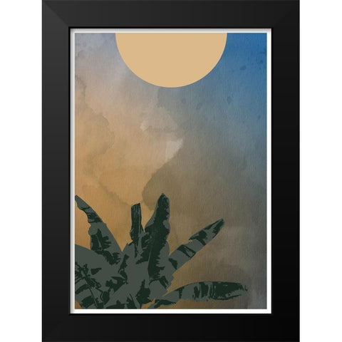 Forest Fire Black Modern Wood Framed Art Print by Artographie Studio