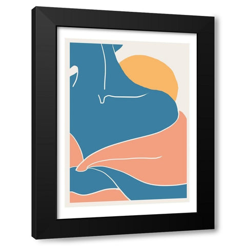 Close-up Black Modern Wood Framed Art Print by Artographie Studio