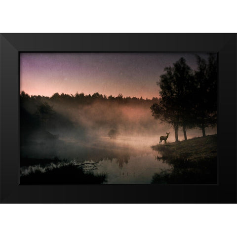 Steamy water Black Modern Wood Framed Art Print by Schuurmans, Wim