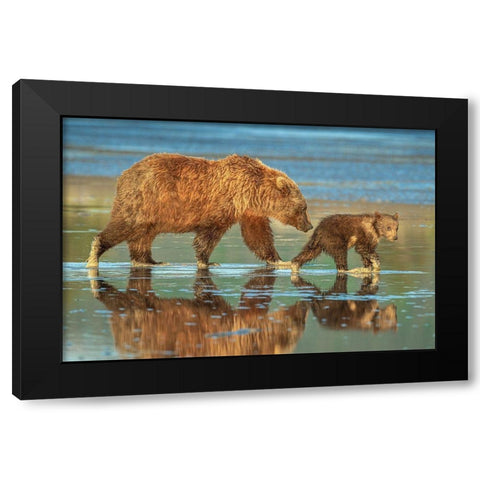 Heading for home Black Modern Wood Framed Art Print with Double Matting by Sink, Jeffrey C