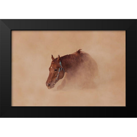 Joyous Black Modern Wood Framed Art Print by Sabharwal, Vishal