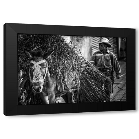 Together from Work Black Modern Wood Framed Art Print with Double Matting by Stranak, Pavol