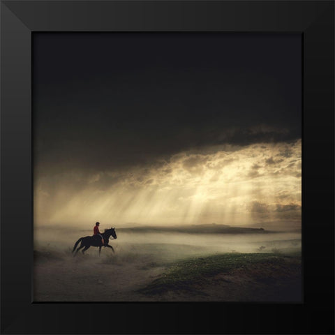 Gateaway Black Modern Wood Framed Art Print by Taskin, Huseyin