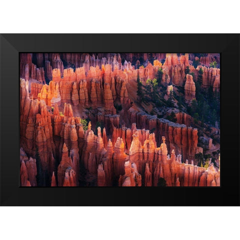 Bryce Canyon at Sunset Black Modern Wood Framed Art Print by Austin