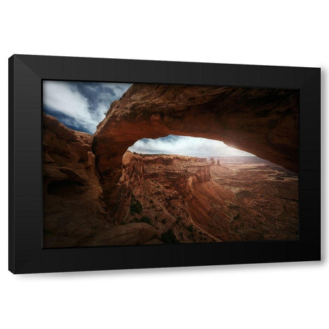 Mesa Arch Black Modern Wood Framed Art Print by Pablo, Juan de