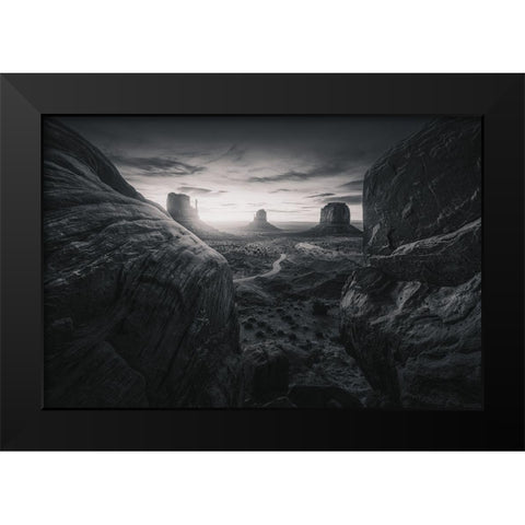 MVBW Black Modern Wood Framed Art Print by Pablo, Juan de