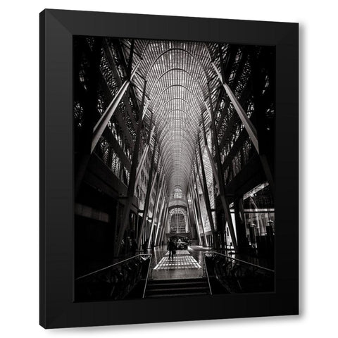 Allen Lambert Galleria Toronto Black and White Black Modern Wood Framed Art Print by Carson, Brian