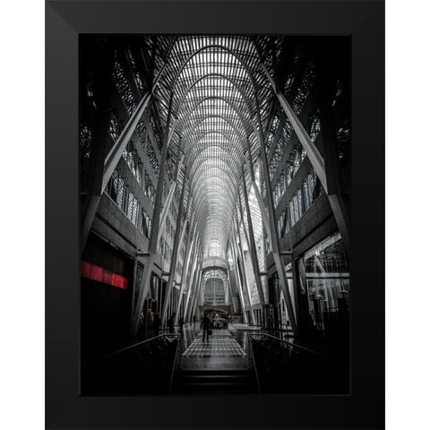 Allen Lambert Galleria Toronto Color Black Modern Wood Framed Art Print by Carson, Brian