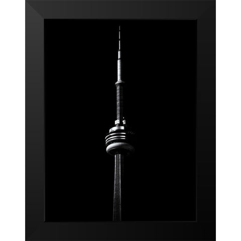 CN Tower Toronto No 1 Black Modern Wood Framed Art Print by Carson, Brian