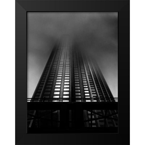 Downtown Toronto Fogfest No 11 Black Modern Wood Framed Art Print by Carson, Brian