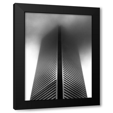 Downtown Toronto Fogfest No 12 Black Modern Wood Framed Art Print with Double Matting by Carson, Brian